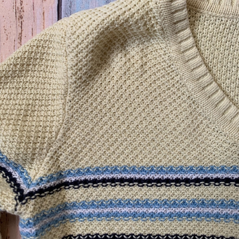 Christopher & Banks Light yellow v neck Sweater - Picture 8 of 9